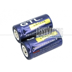 Wholesale GTL LR123A 1800mAh 3.6V Rechargeable li-ion Battery (2pcs)