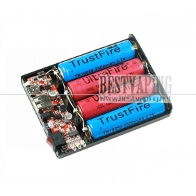 Wholesale Li-ion 18650 Battery Holder with cover (1S4P-18650)