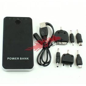 Wholesale High Quality 5000mAh Power Bank 2 Dual USB 2A for iPad iPhone 4 4s