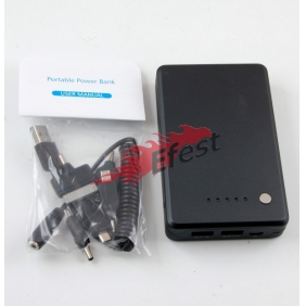 Wholesale 2*USB 10000mah Protable Power Bank 2.1A for Iphone/4s/Ipad3