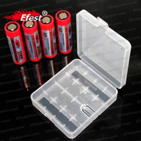 Wholesale Plastic 4*18650 Clear  battery case